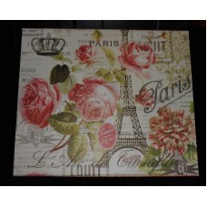 PUNCH STUDIO SHABBY CHIC FRENCH COUNTRY ROSE  POSTCARD PARIS SCRIPT MEMORY BOX   223082188865